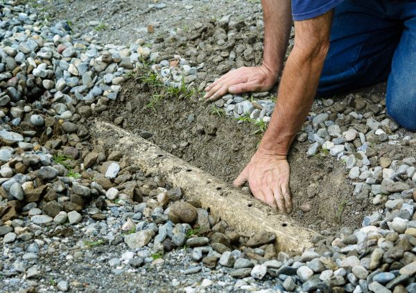 French Ditch Installation in Round Rock