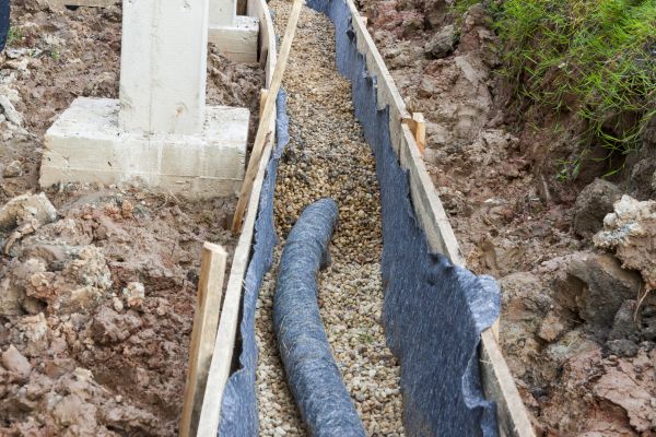 French Drain Installation in Round Rock